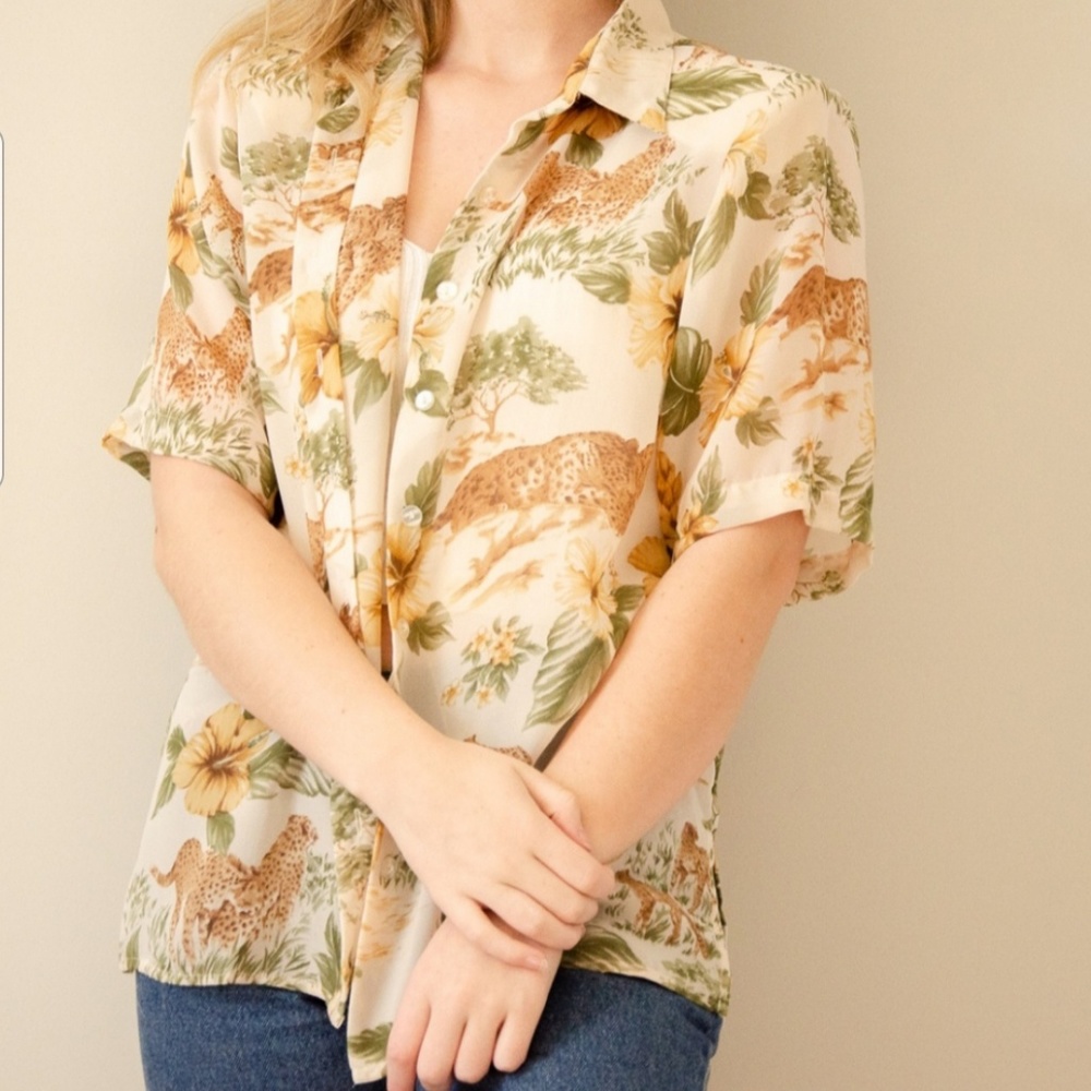 Vintage Bonworth Jungle Blouse